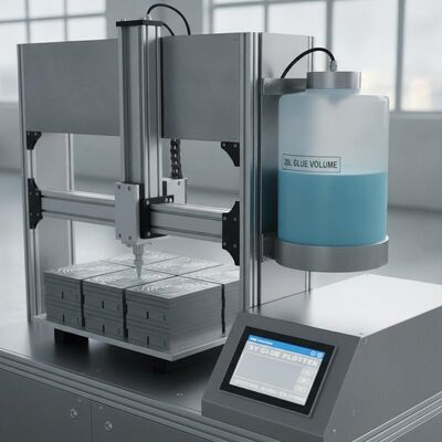 XY Glue Plotter CNC Gluer with 20L Glue Volume 840mm Stack Height and Hot Melt Cold Glue in One Operation