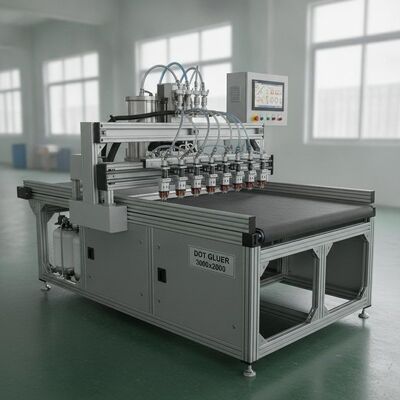 XY-lijmplotter met werkformaat van 3000 x 2000 mm, automatische hoogteaanpassing en lijmuitvoer van 2-3 kg/u voor nauwkeurige dosering