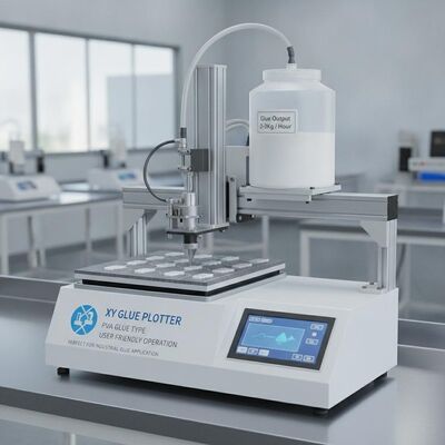 XY-lijmplotter met een output van 2-3 kg per uur, gebruiksvriendelijke bediening voor industriële lijmtoepassingen