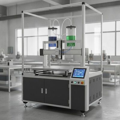 Automatische XY-lijmplotter met stapelhoogte van 840 mm en hotmelt- en koudelijm in één handeling met automatische hoogteaanpassing