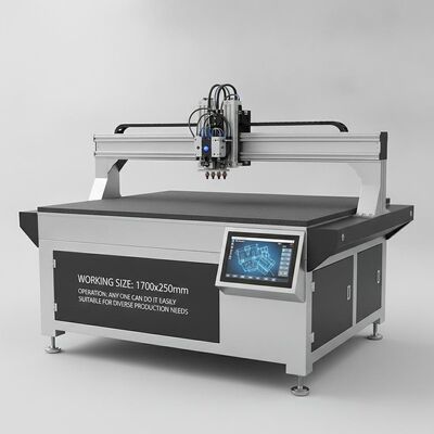 XY-lijmplotter CNC-lijm met werkgrootte van 1700 x 2500 mm Ondersteunt maximaal vier operators en hotmelt-koude lijm in één bewerking